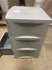 3 Drawer Storage Cabinet Gray