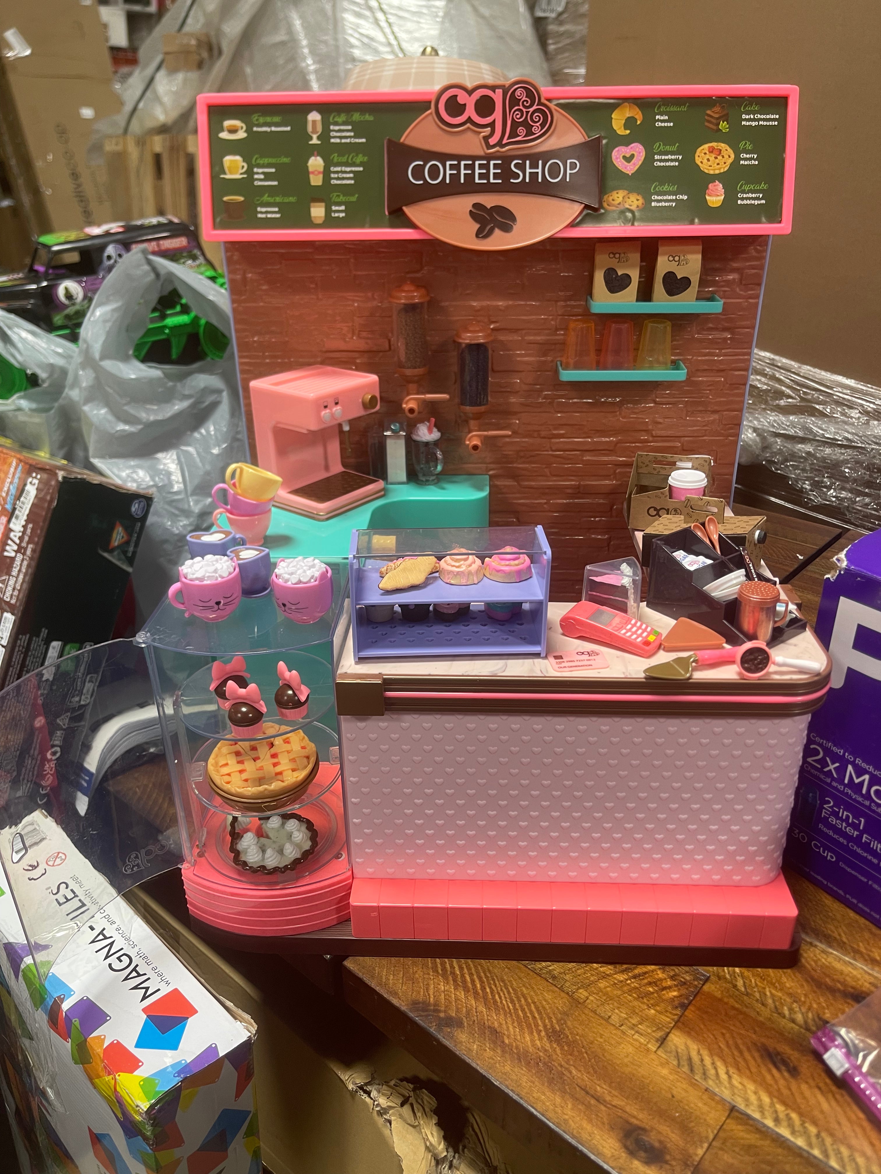 Love U Latte Coffee Shop Playset - 64pc