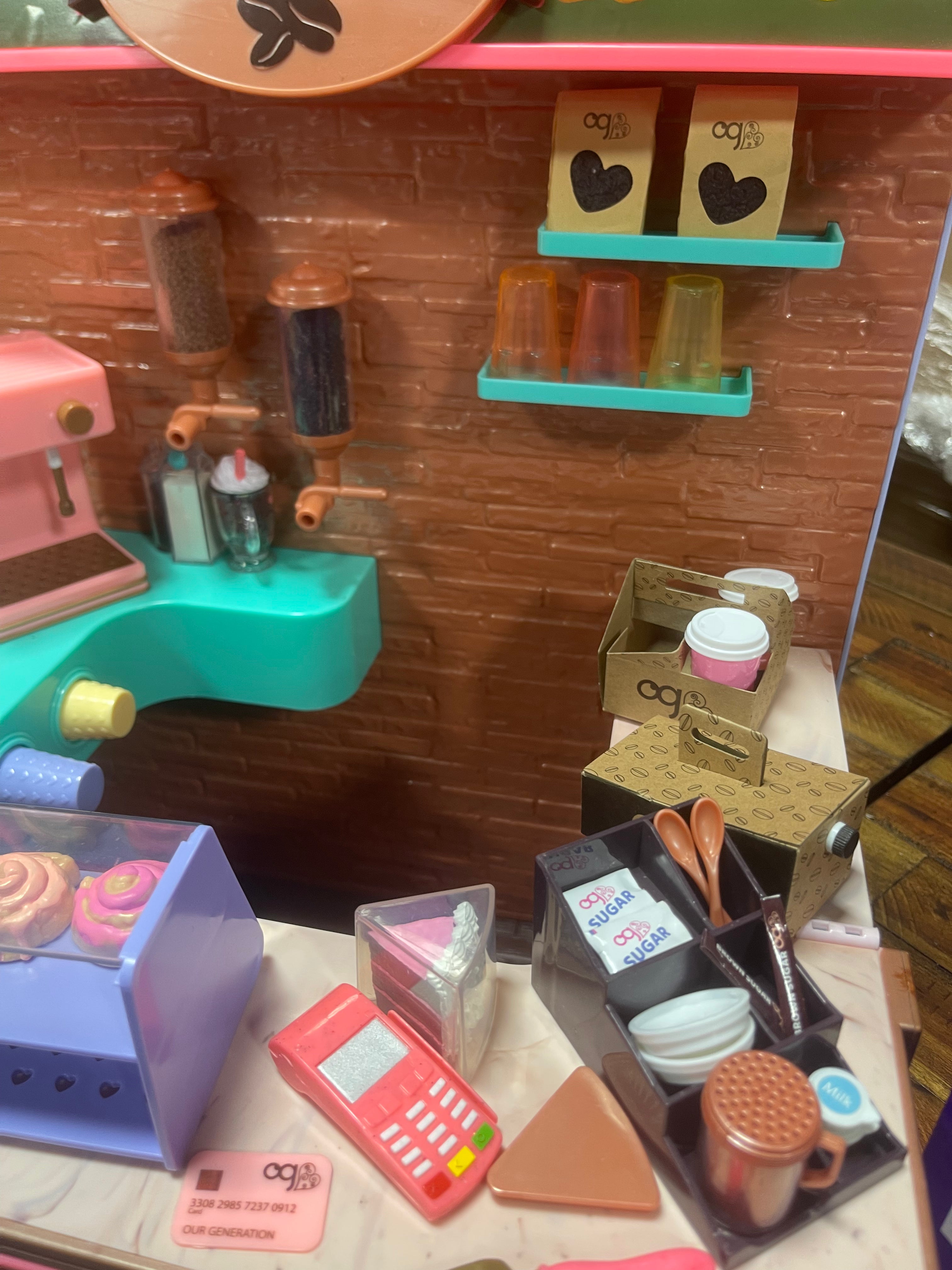 Love U Latte Coffee Shop Playset - 64pc