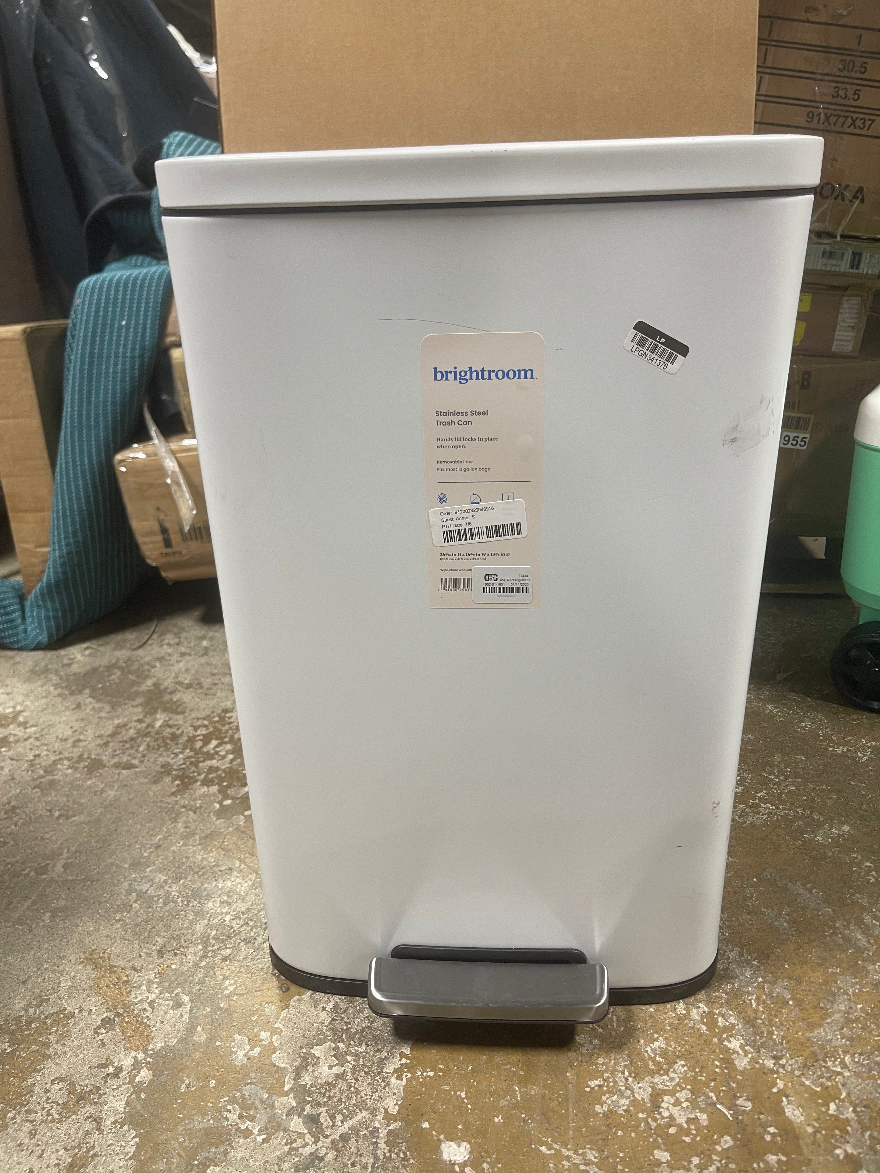 Rectangular Step Trash Can