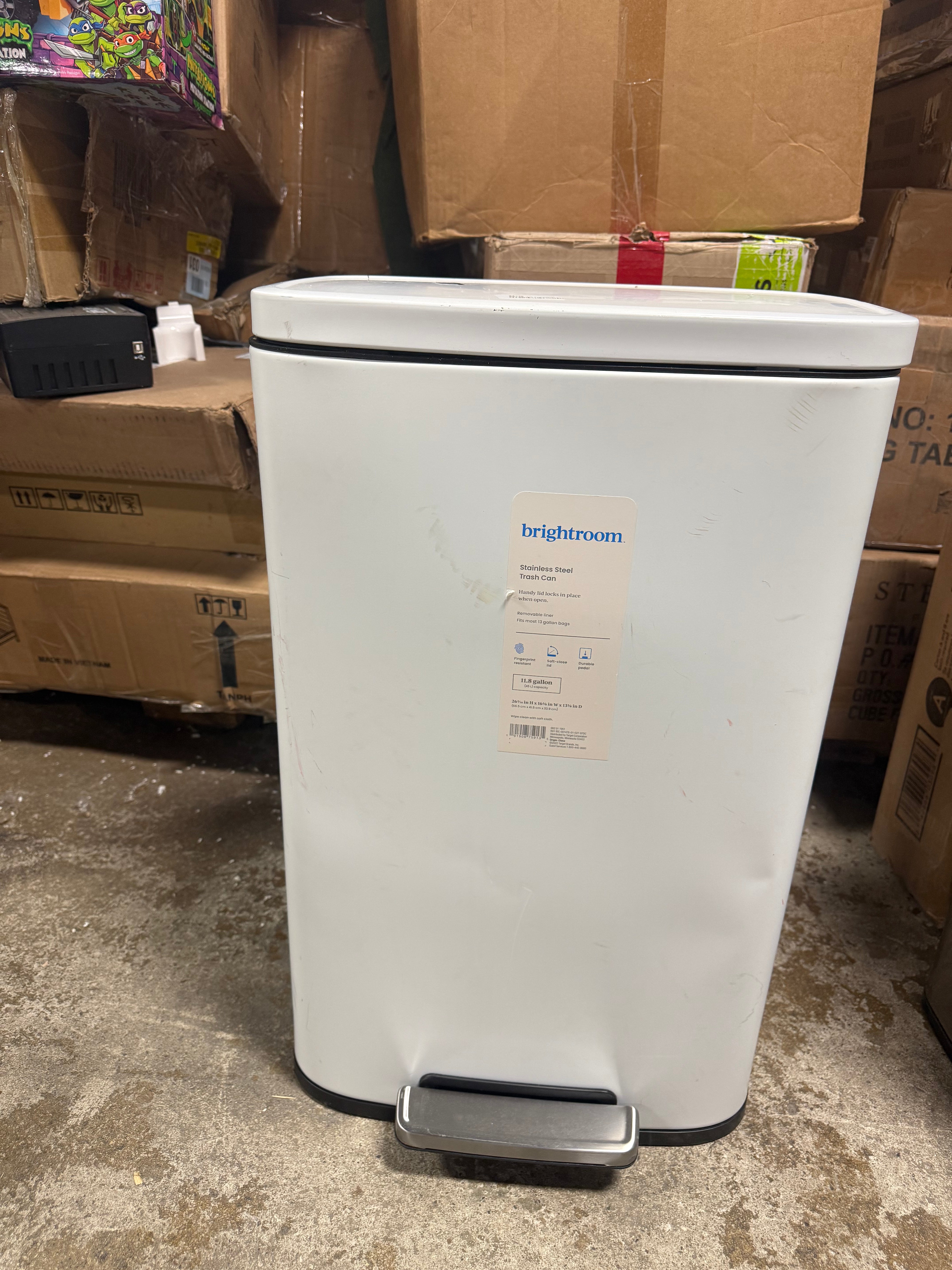 Rectangular Step Trash Can
