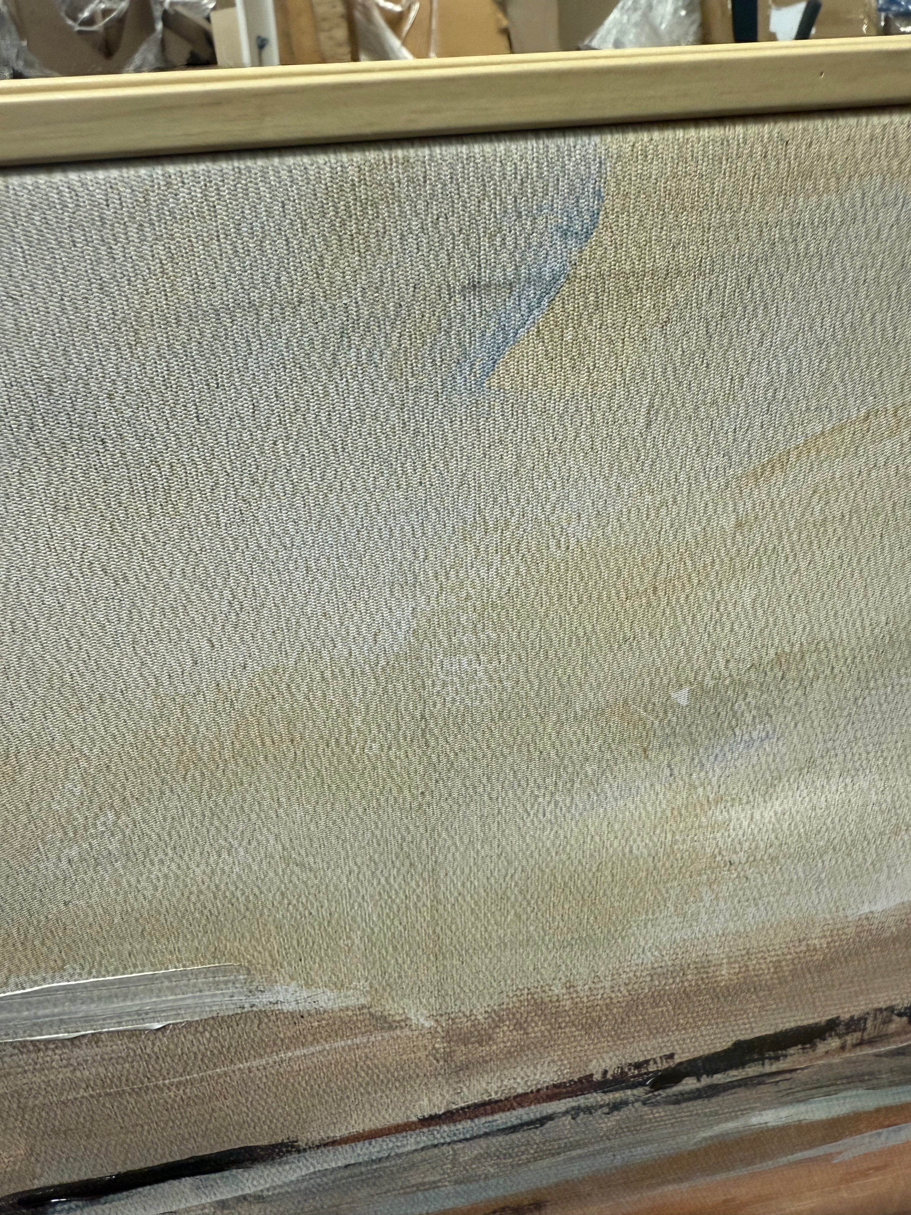 (Set of 2) Faded Landscape Framed Wall Canvases Natural