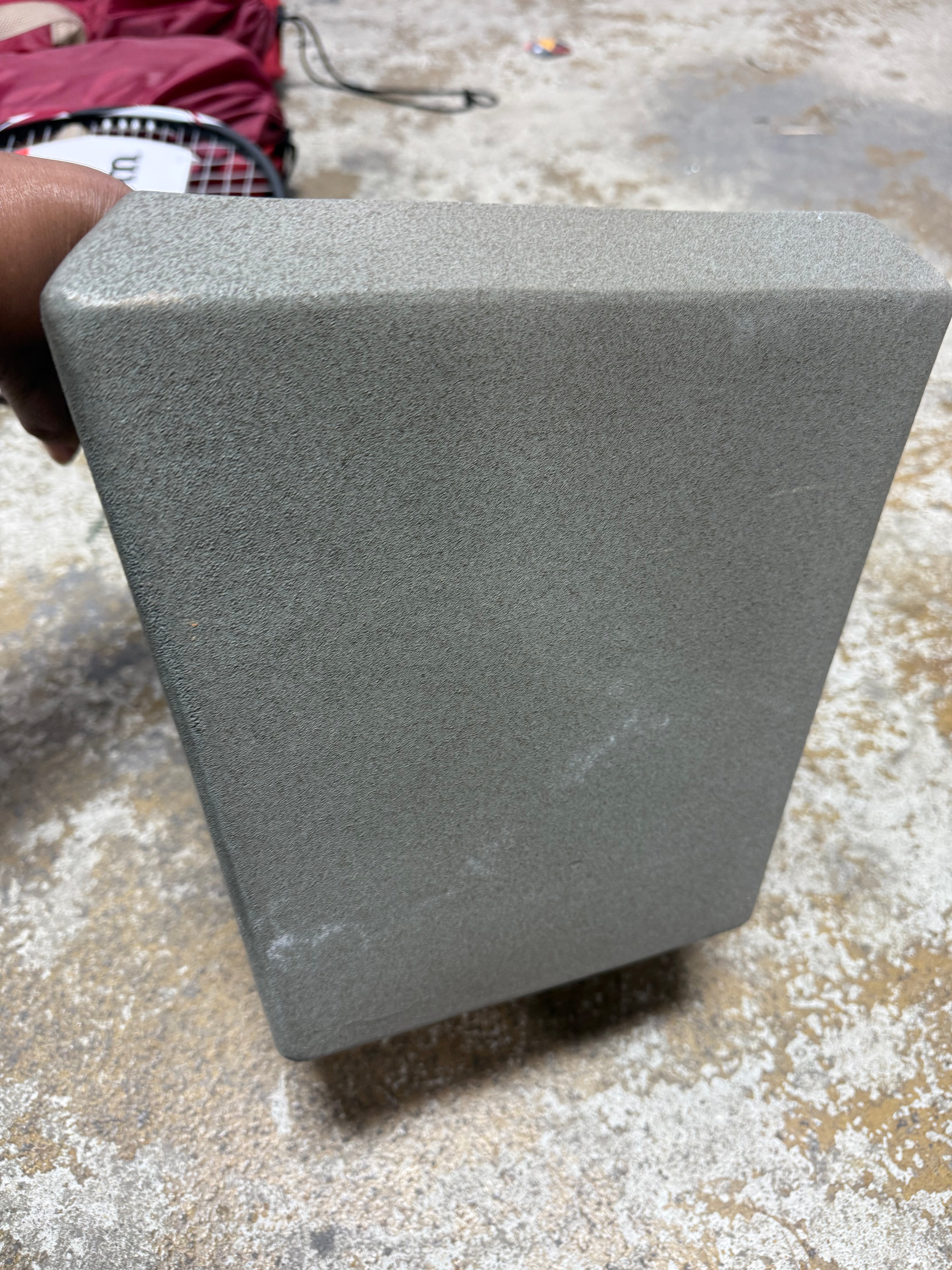 Large Square Ceramic Planter Pot Box Indoor/Outdoor, Gray