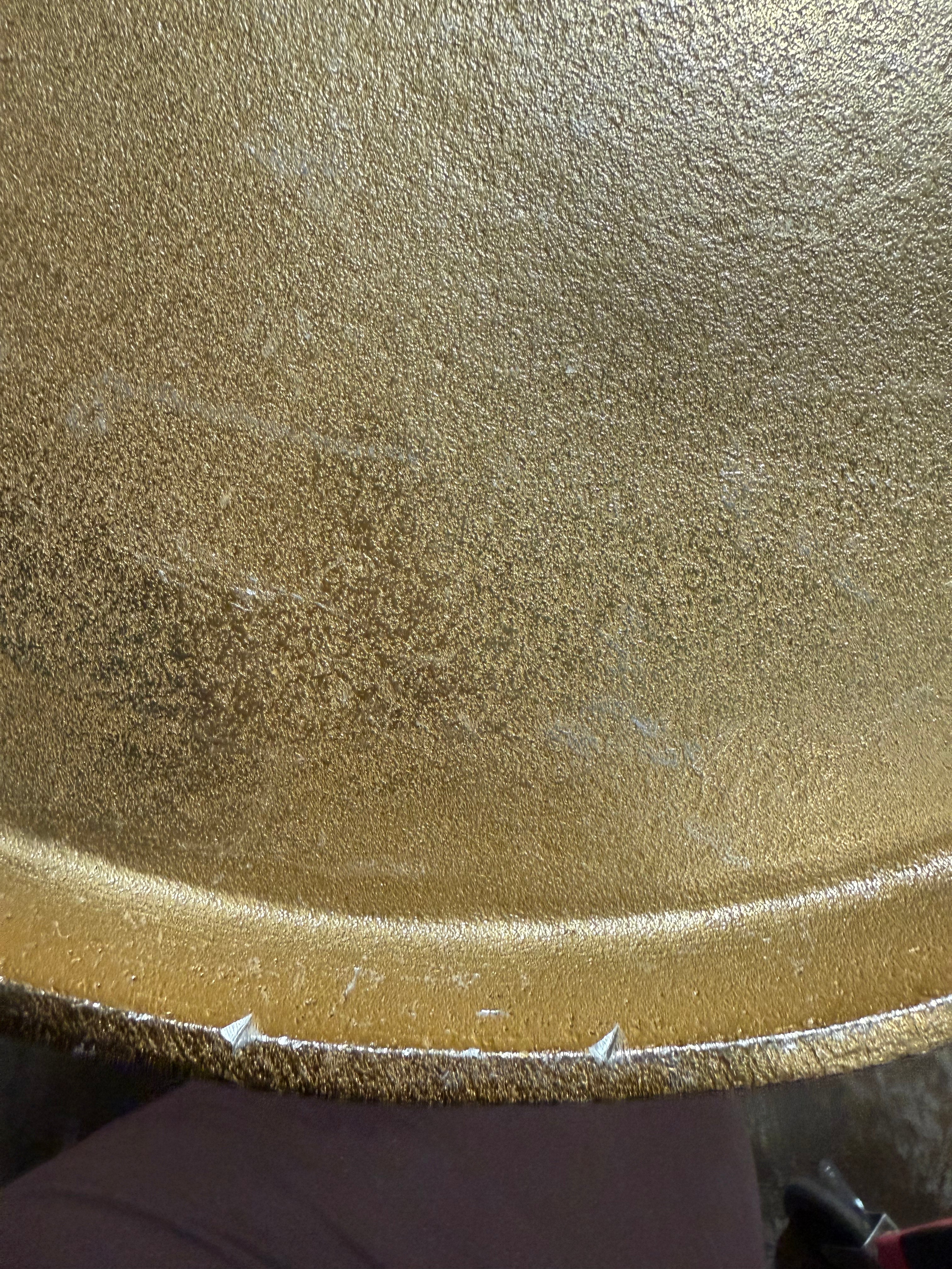 Round Aluminum Tray Gold