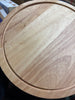 Wooden Cake Stand with Glass Cloche -  Rubberwood Pedestal, Farmhouse Style