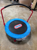 Round Easy Store Folding Trampoline - Blue/Black/Red