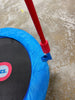 Round Easy Store Folding Trampoline - Blue/Black/Red