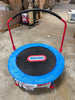 Round Easy Store Folding Trampoline - Blue/Black/Red