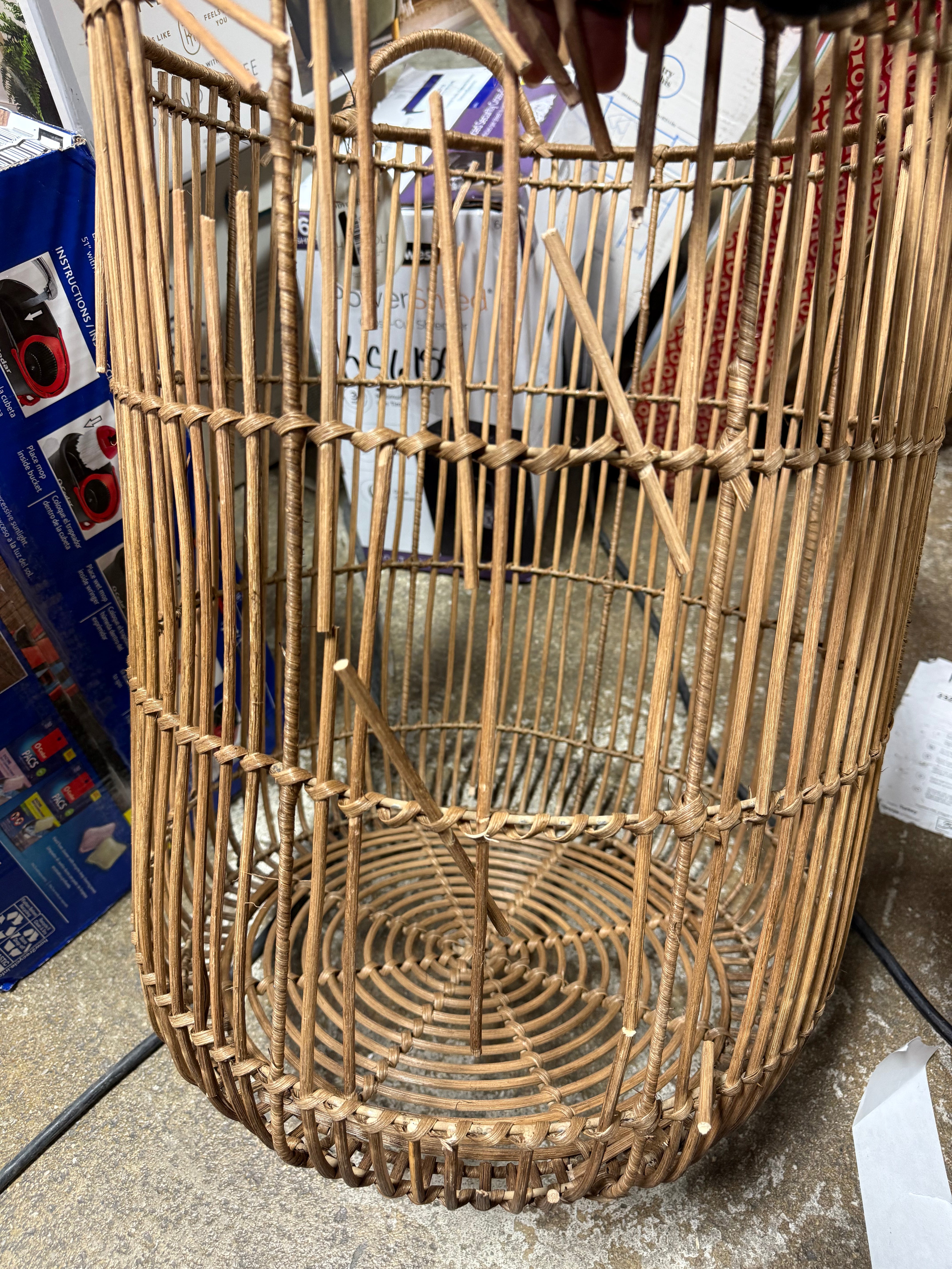 Round Decorative Baskets Natural