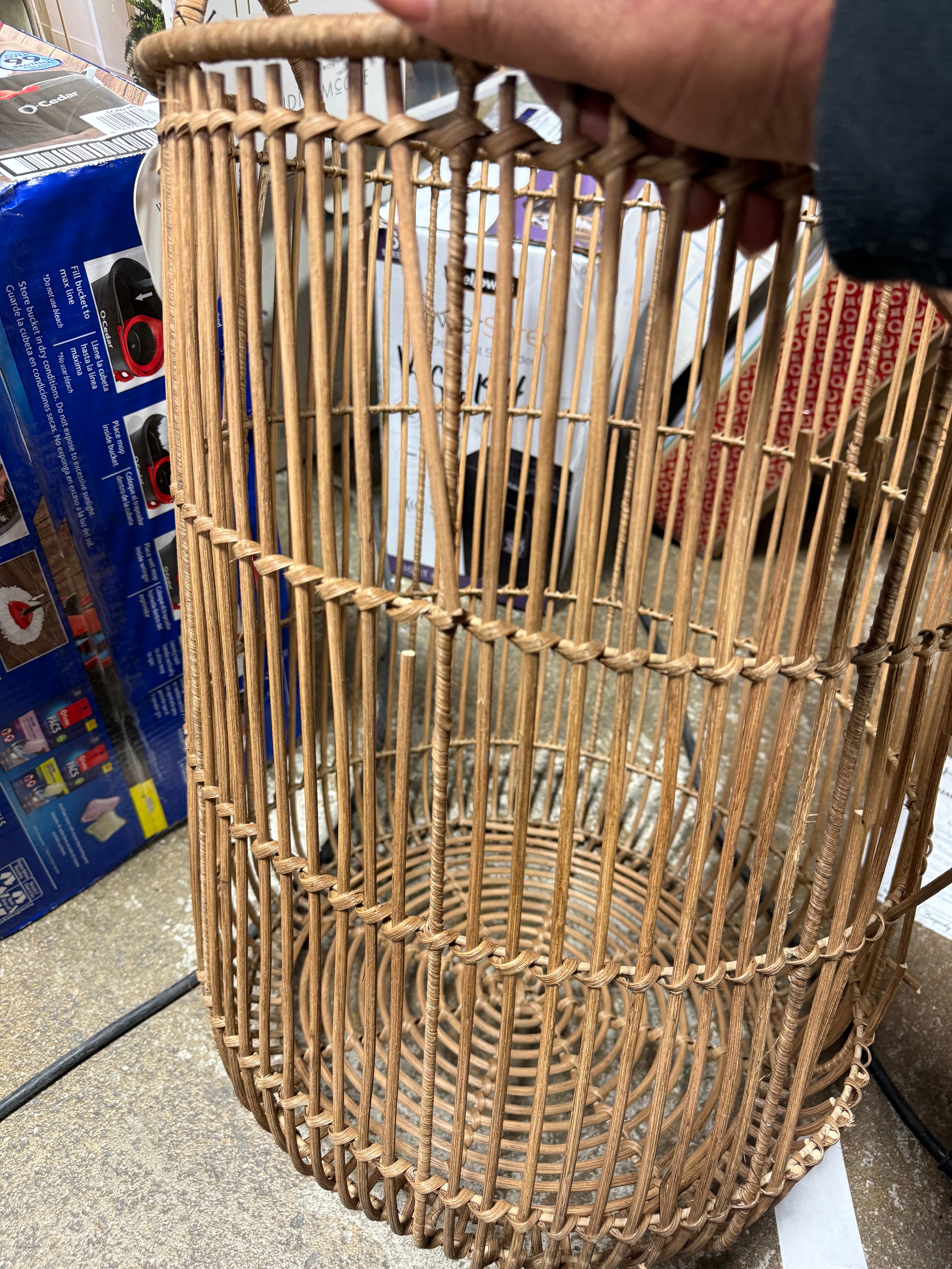 Round Decorative Baskets Natural