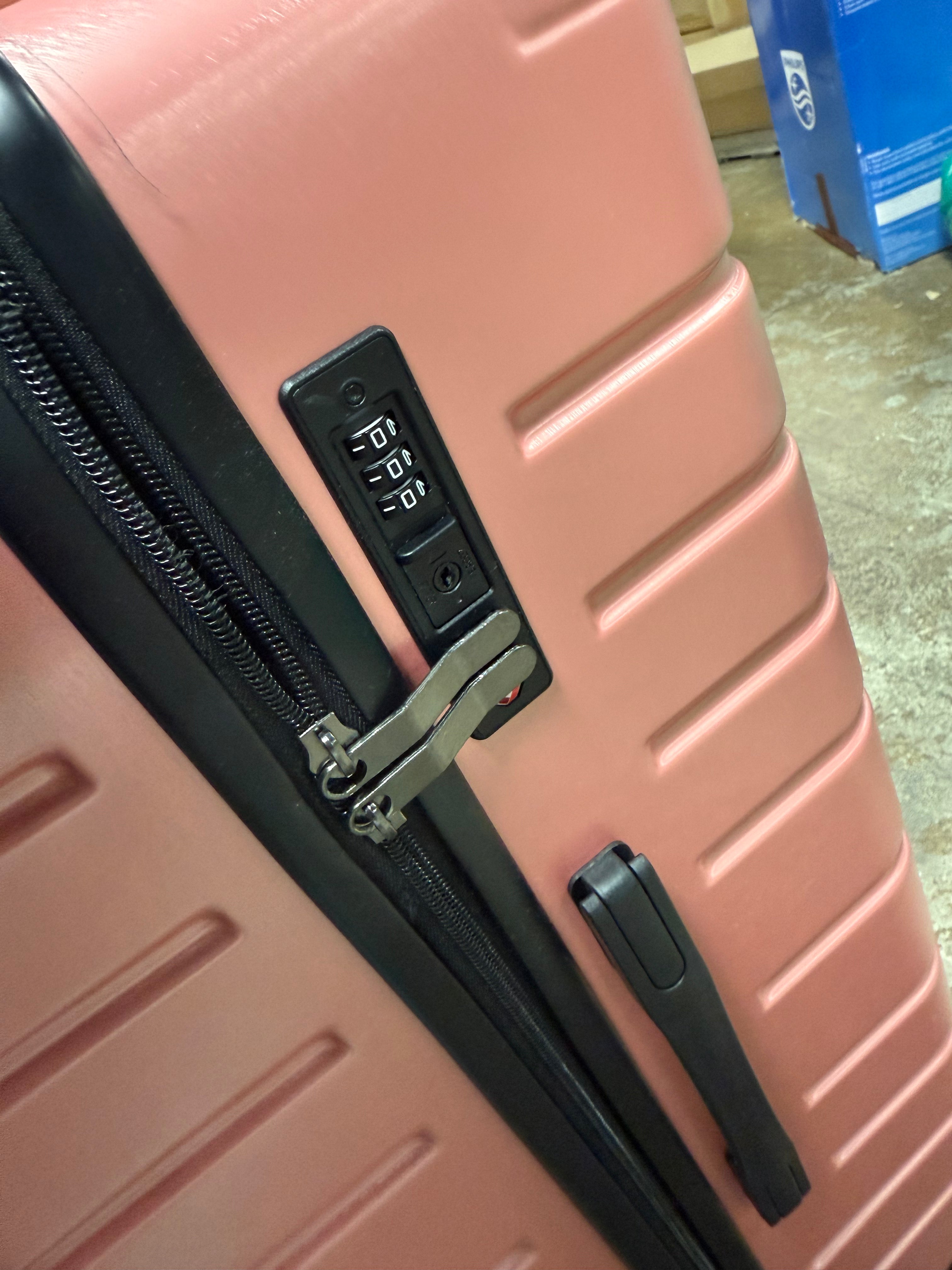 Luggage 1-Piece Hardshell Suitcase with TSA Lock Spinner Wheels Rose Gold