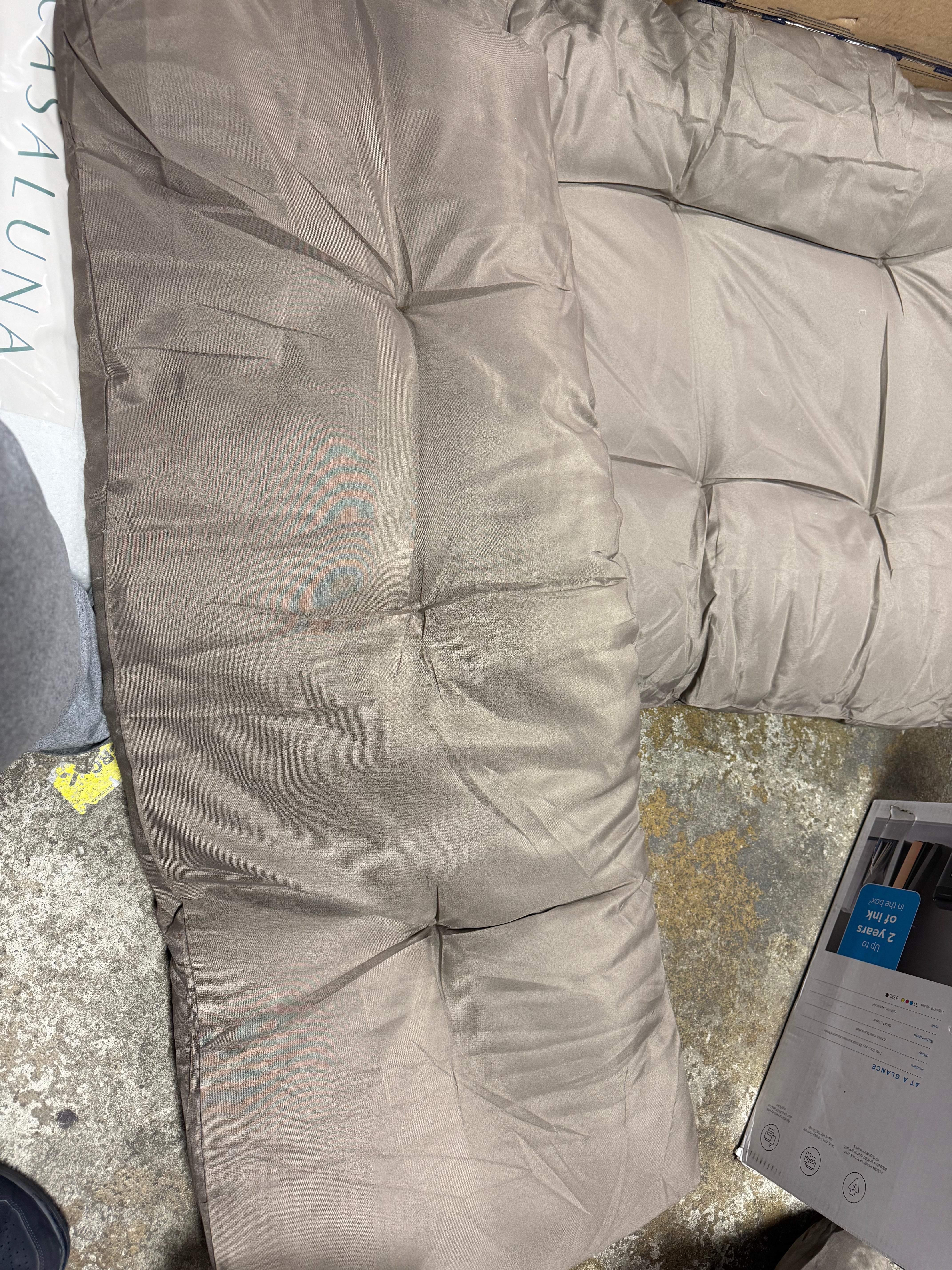Pallet Cushions 3 pcs Taupe Fabric