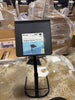 Adjustable Height Folding Tray Table Black