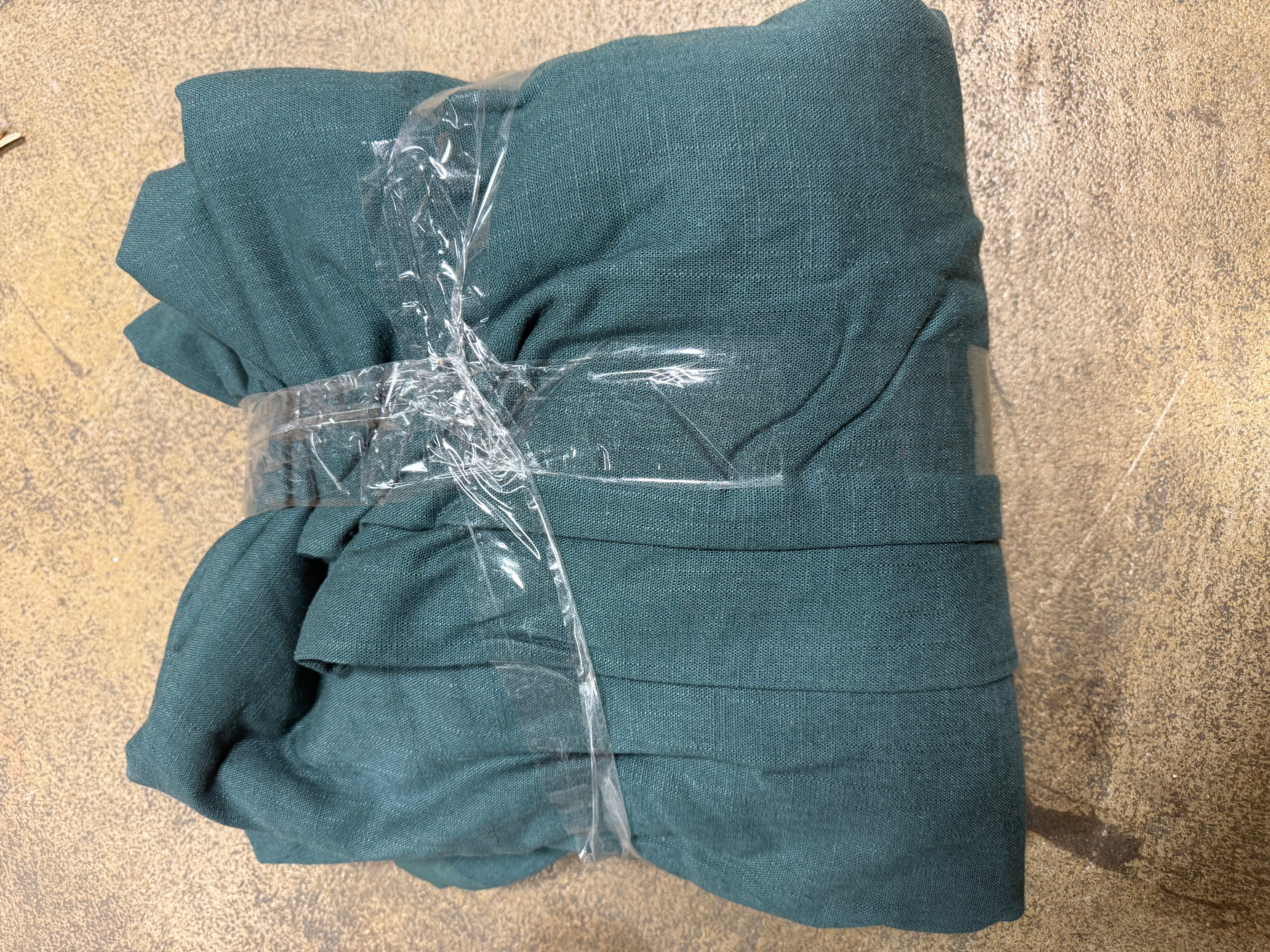 Heavyweight Linen Blend Duvet Cover and Sham Set - King
