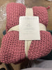 Chunky Knit Bed Blanket - Full/Queen