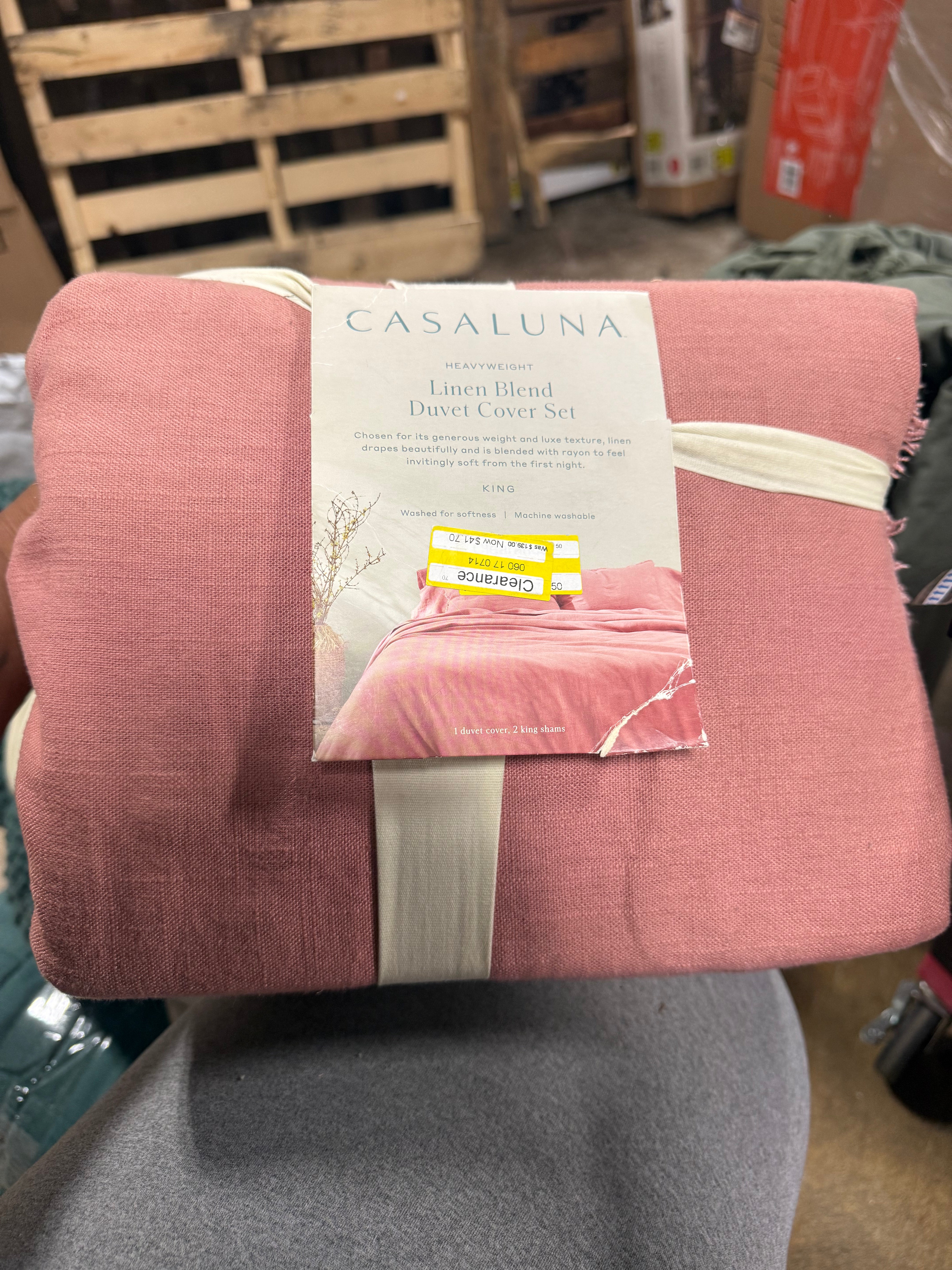 Linen Duvet & Sham Set - King