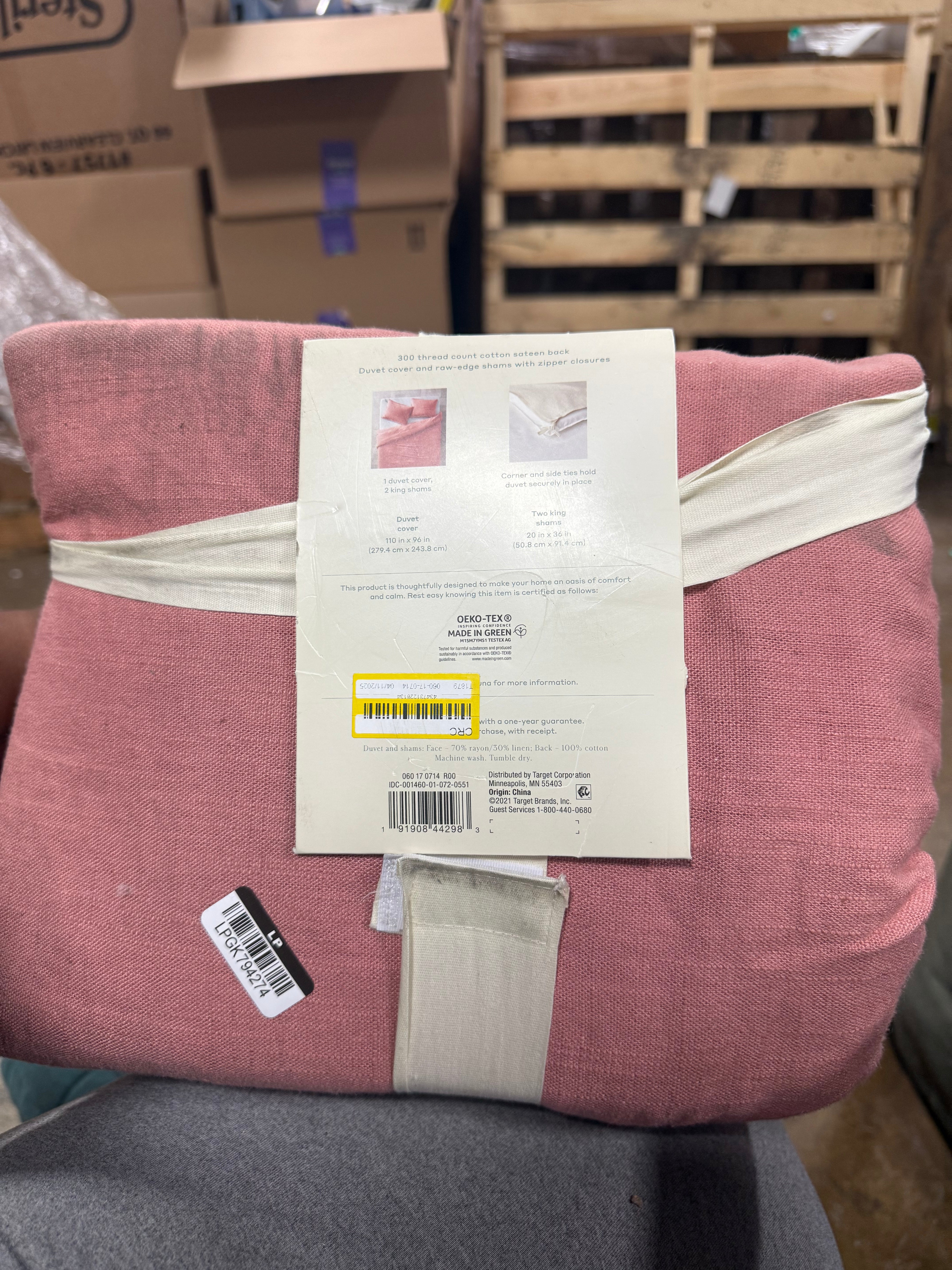 Linen Duvet & Sham Set - King