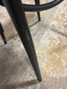 1-Piece Emery Metal Bistro Chair Matte Black - Steel Frame, No Assembly, Curved Back