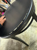 1-Piece Emery Metal Bistro Chair Matte Black - Steel Frame, No Assembly, Curved Back