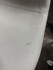 Curved Back Counter Stool Bar Round Mid-Century Metal Cream