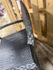 3-Piece Wicker Patio Conversation Set with Tan Cushions