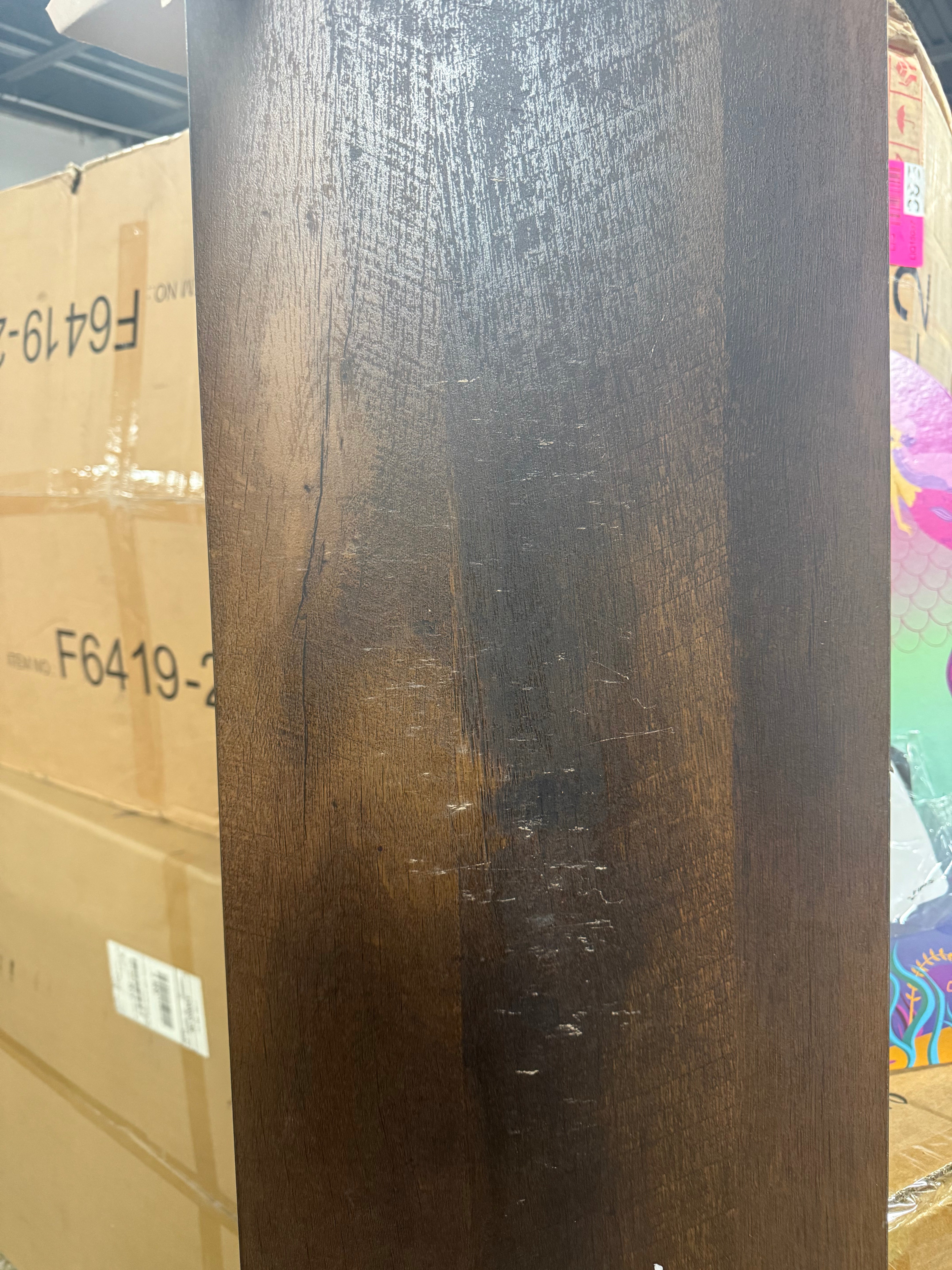 Briarbrook Library Hutch Barrel Oak - Industrial Design, Metal Frame, Open Storage & Shelf