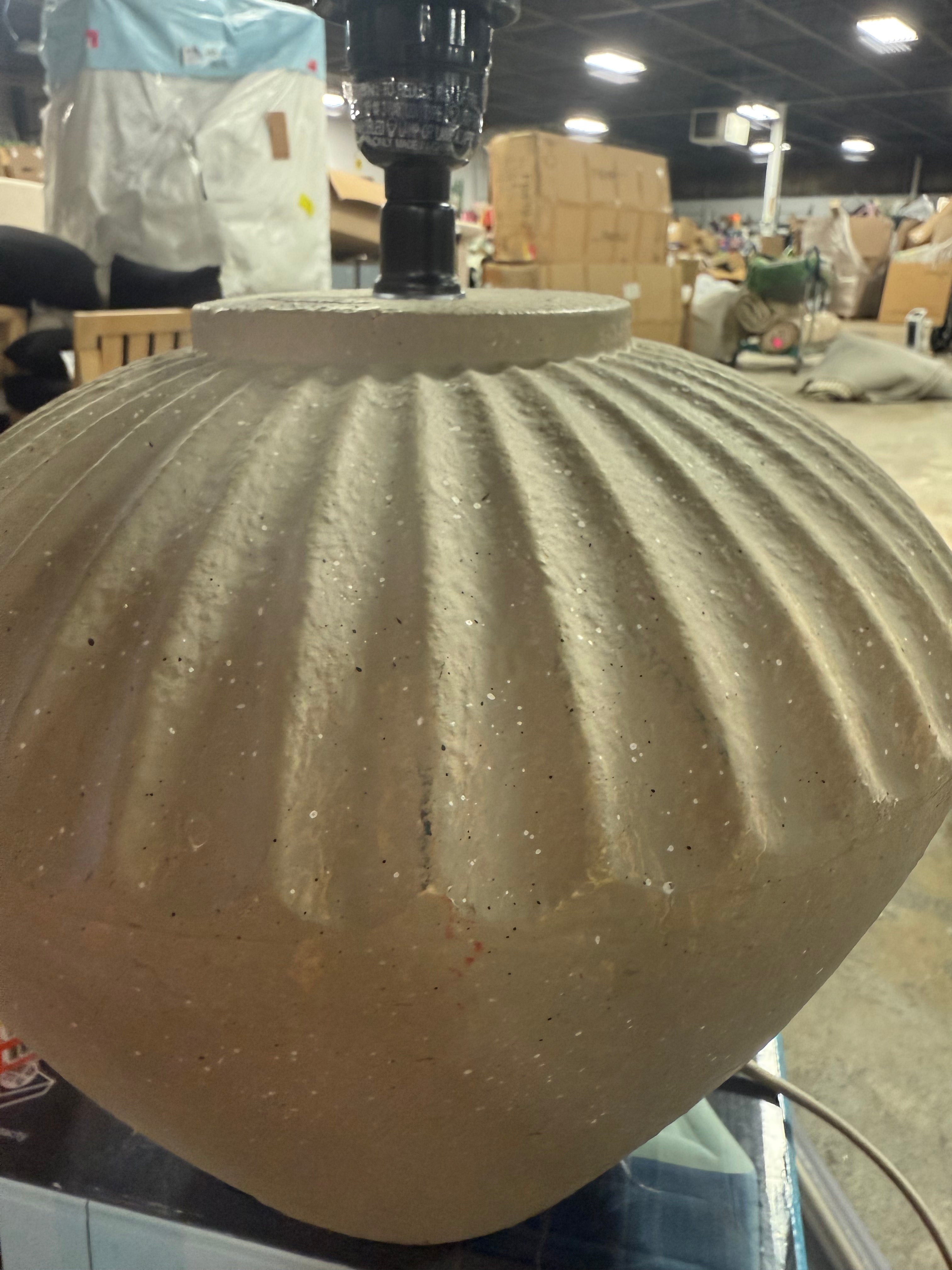 Ceramic Table Lamp Tan