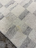 Irregular Checkerboard Tufted Rug Cream 7'x10'