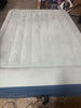 Elevated Pillow Rest Queen Air Mattress with Internal Pump - Off-White/Blue