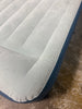 Elevated Pillow Rest Queen Air Mattress with Internal Pump - Off-White/Blue
