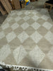 Marissa Diamond Tasseled Indoor Area Rug, Farmhouse Style 7'10