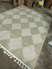 Marissa Diamond Tasseled Indoor Area Rug, Farmhouse Style 7'10