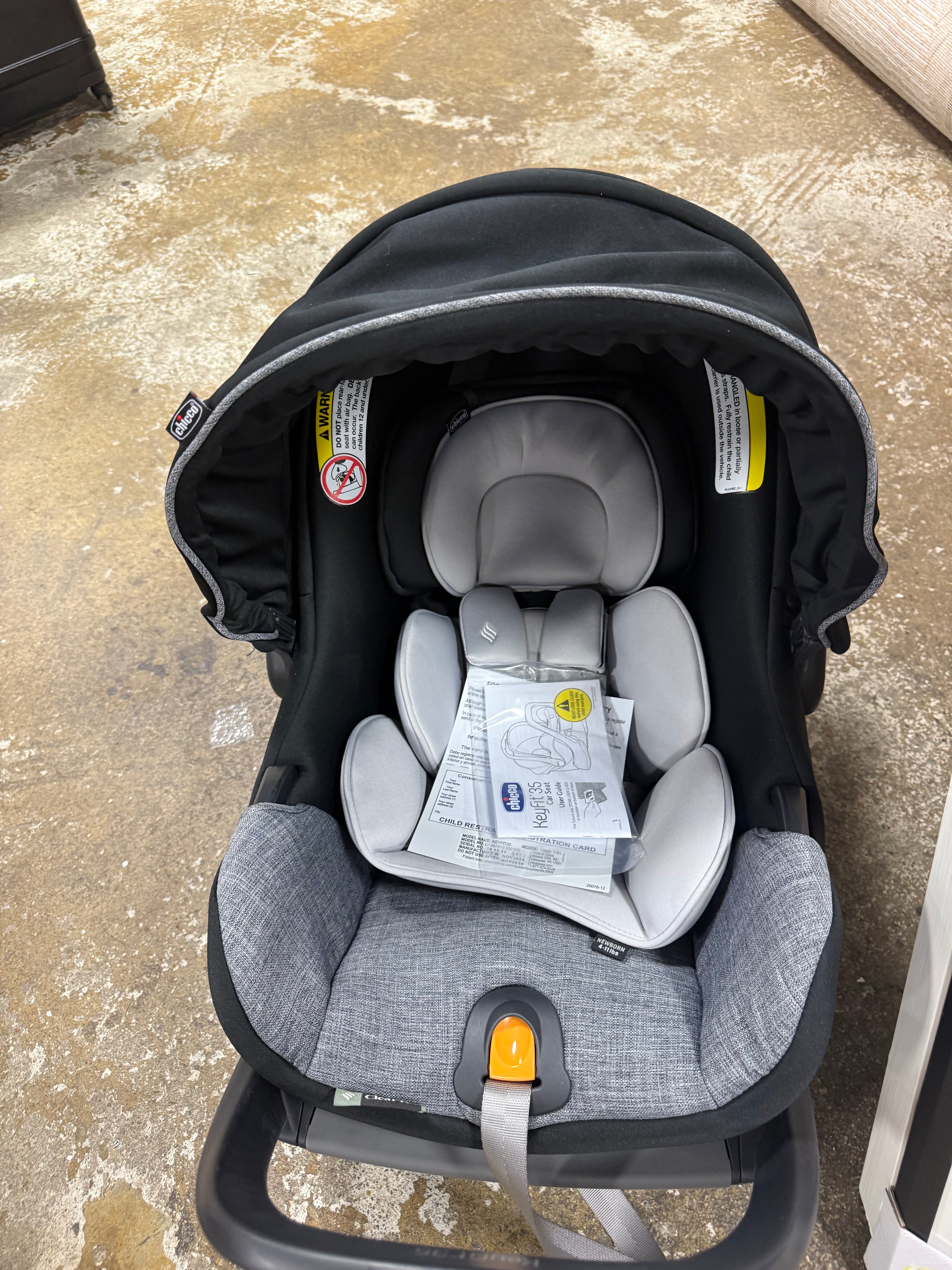 KeyFit Zip ClearTex Infant Car Seat