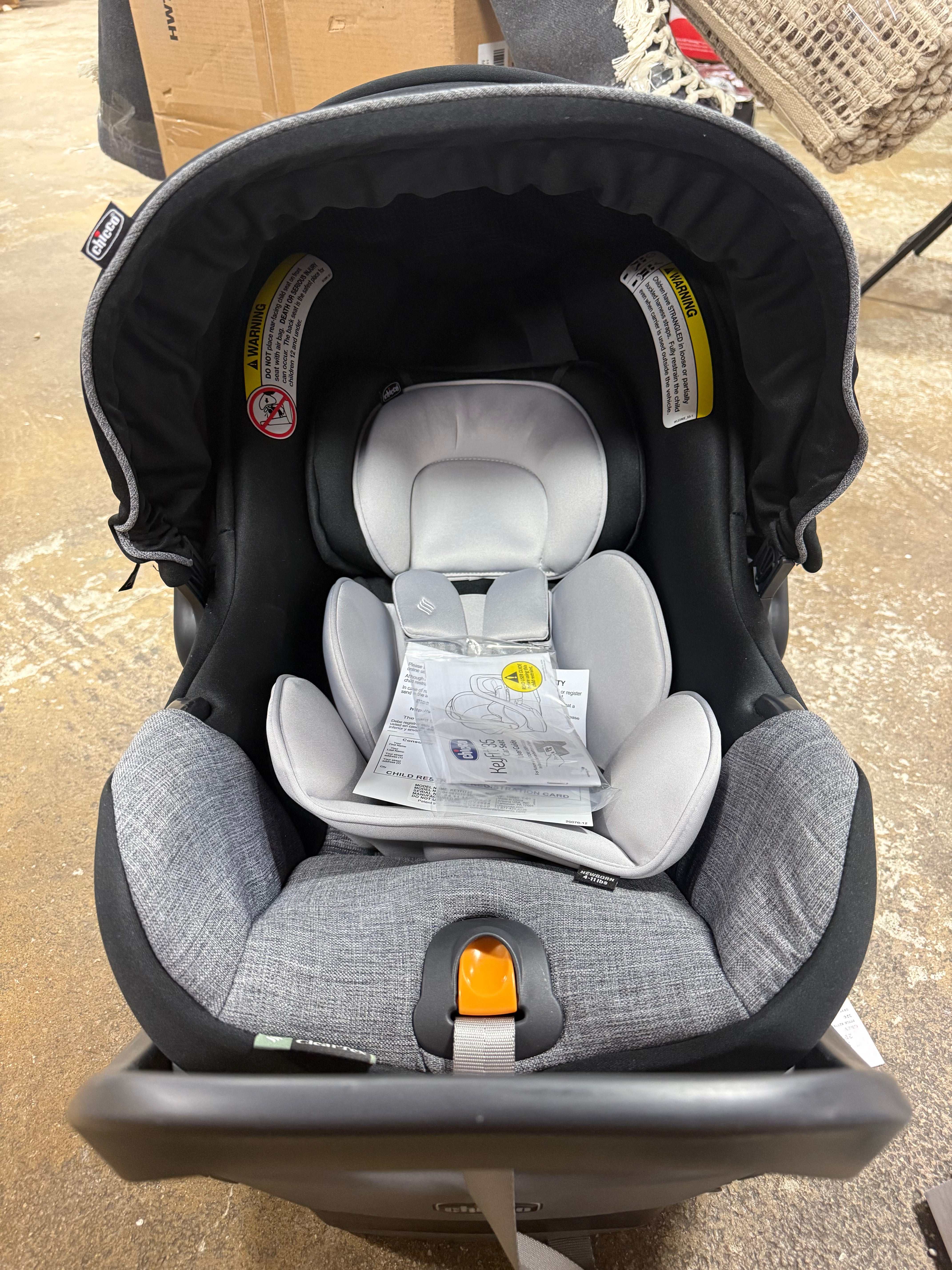 KeyFit Zip ClearTex Infant Car Seat