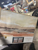 (Set of 2)  Faded Landscape Framed Wall Canvases Natural : Polystyrene Frame, Blockprint Art