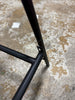 Wasson Woven Metal Leg Counter Height Barstool Tan -Black Frame, Jute-Like Seat