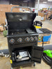 4-Burner Propane Gas Grill and Griddle Combo with Side Burner in Black
