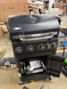 4-Burner Propane Gas Grill and Griddle Combo with Side Burner in Black