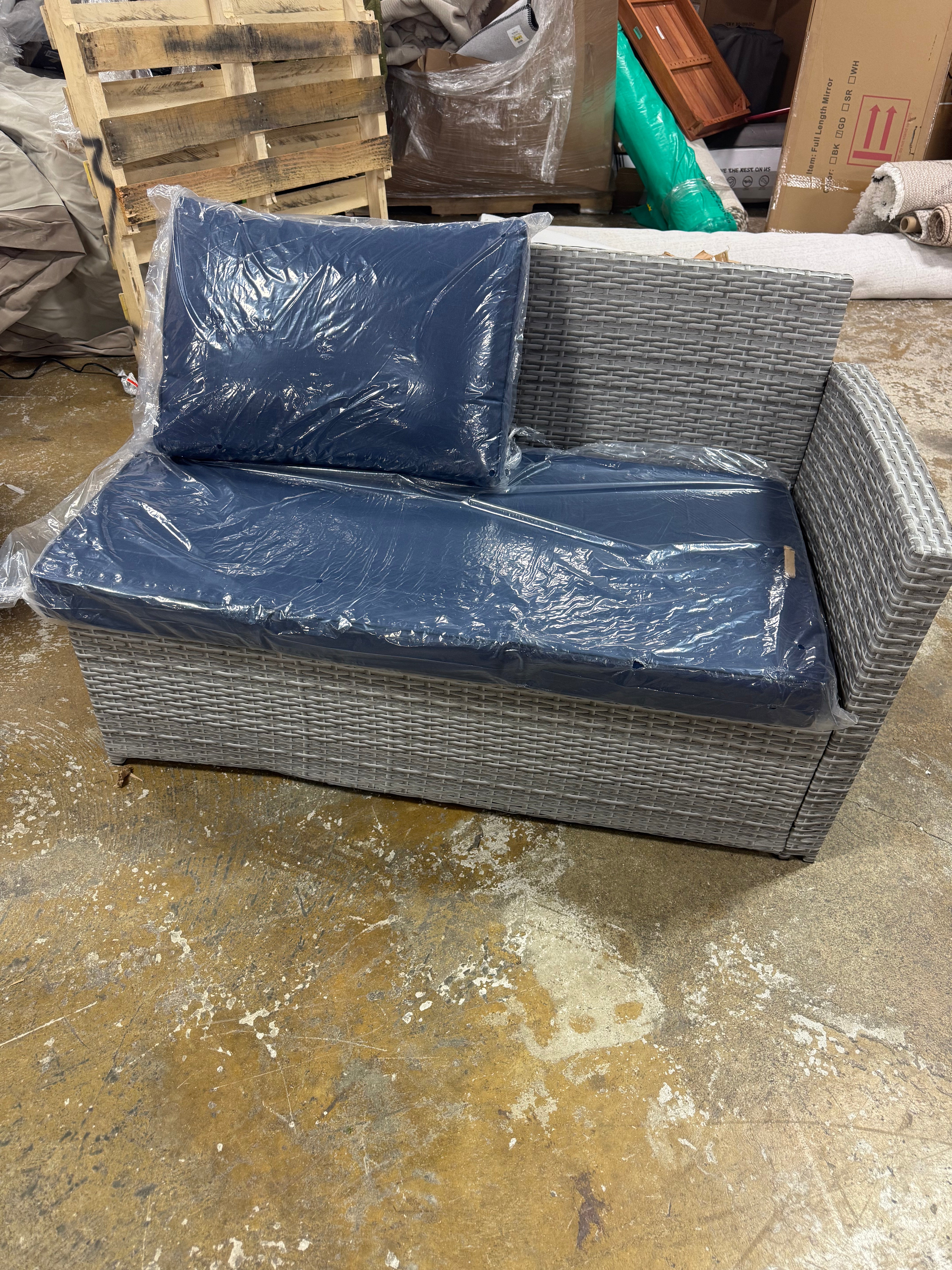 2 Piece Patio Furniture LOVESEATS ONLY - 3 BOXES