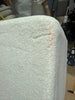 Warren Ottoman Square Elegant Boucle, Stationary Ottomans, Backless Chair, Footrest, Snow White Ivory