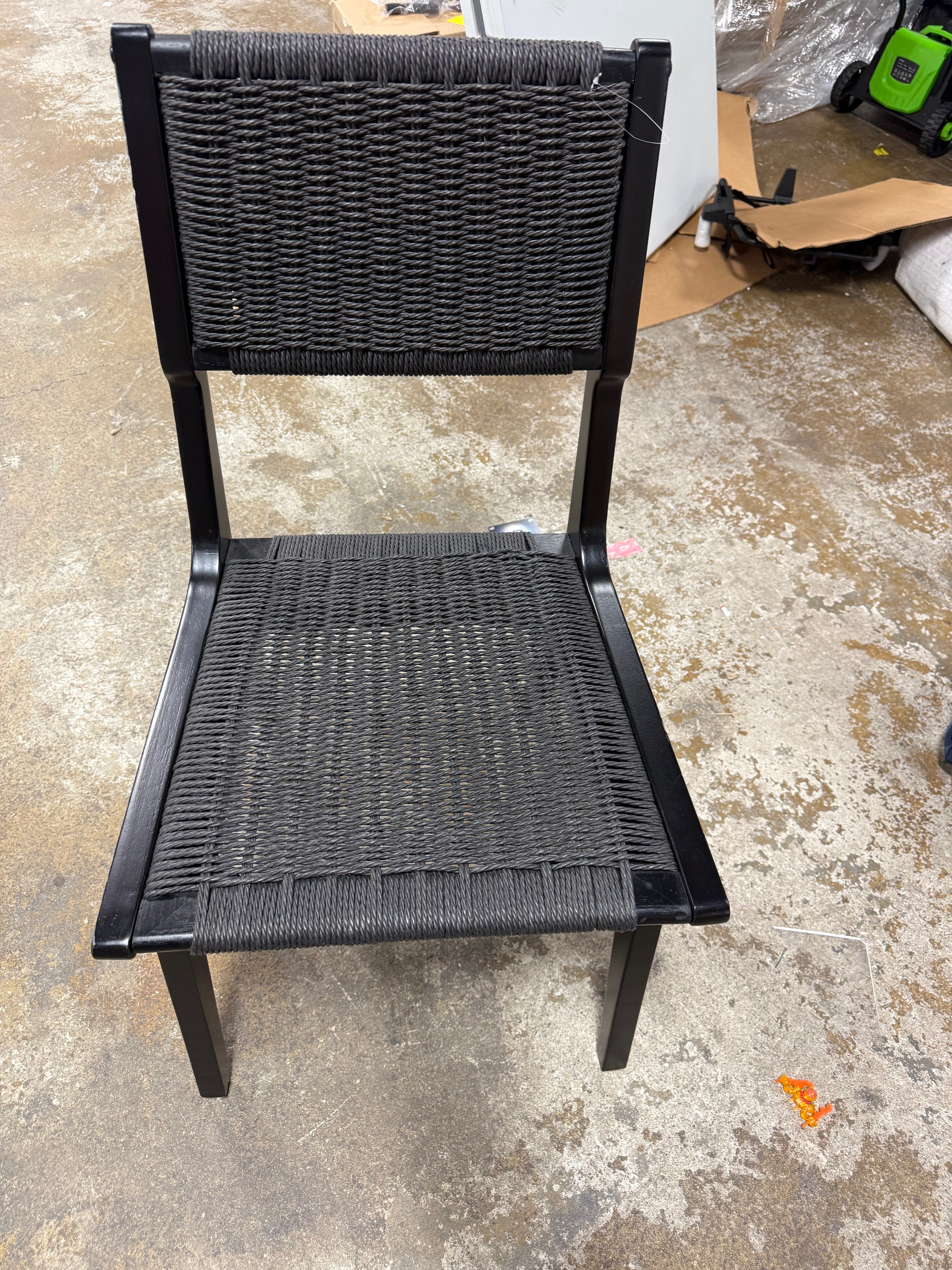 Ceylon Woven Dining Chair Black