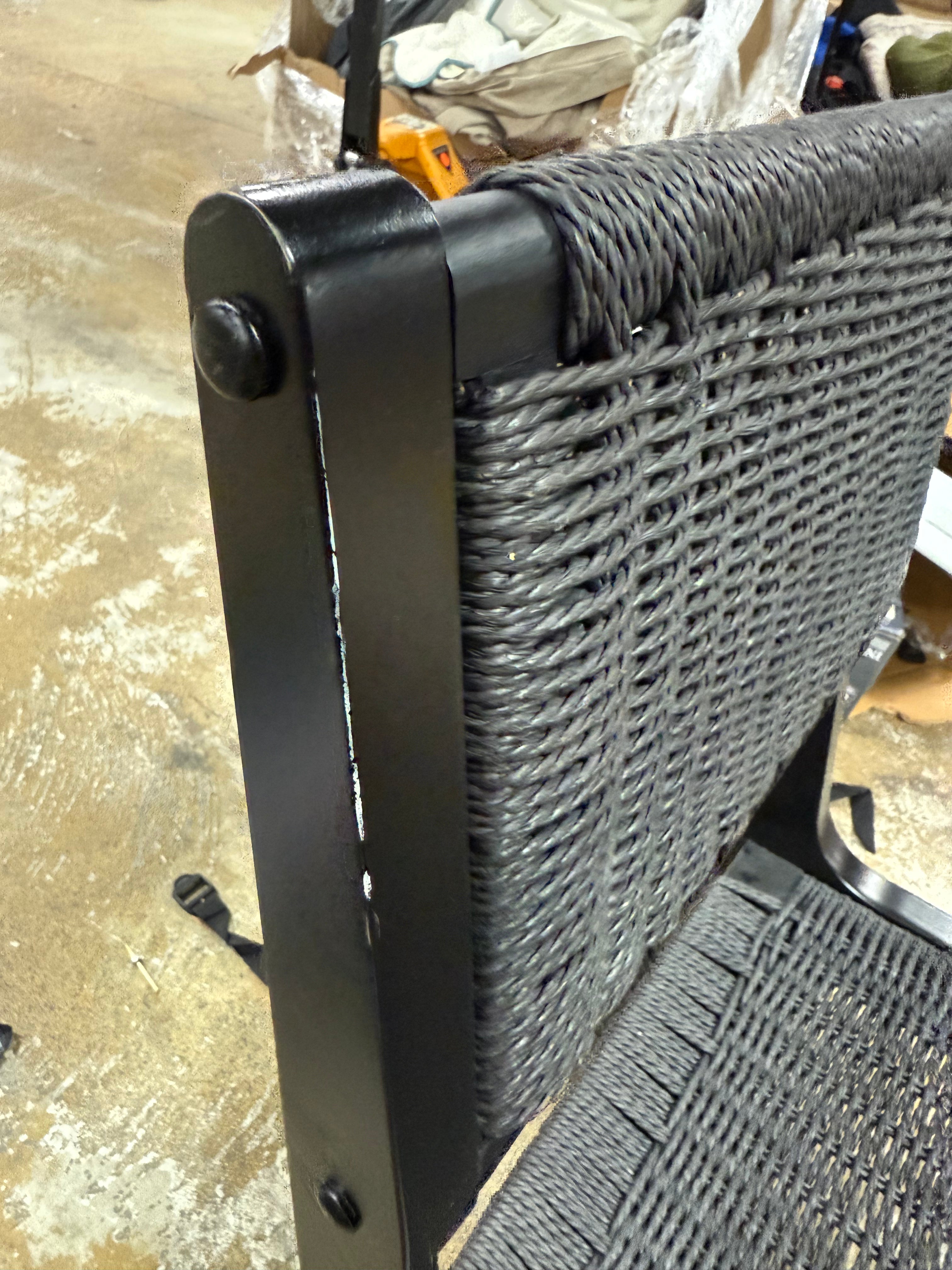 Ceylon Woven Dining Chair Black