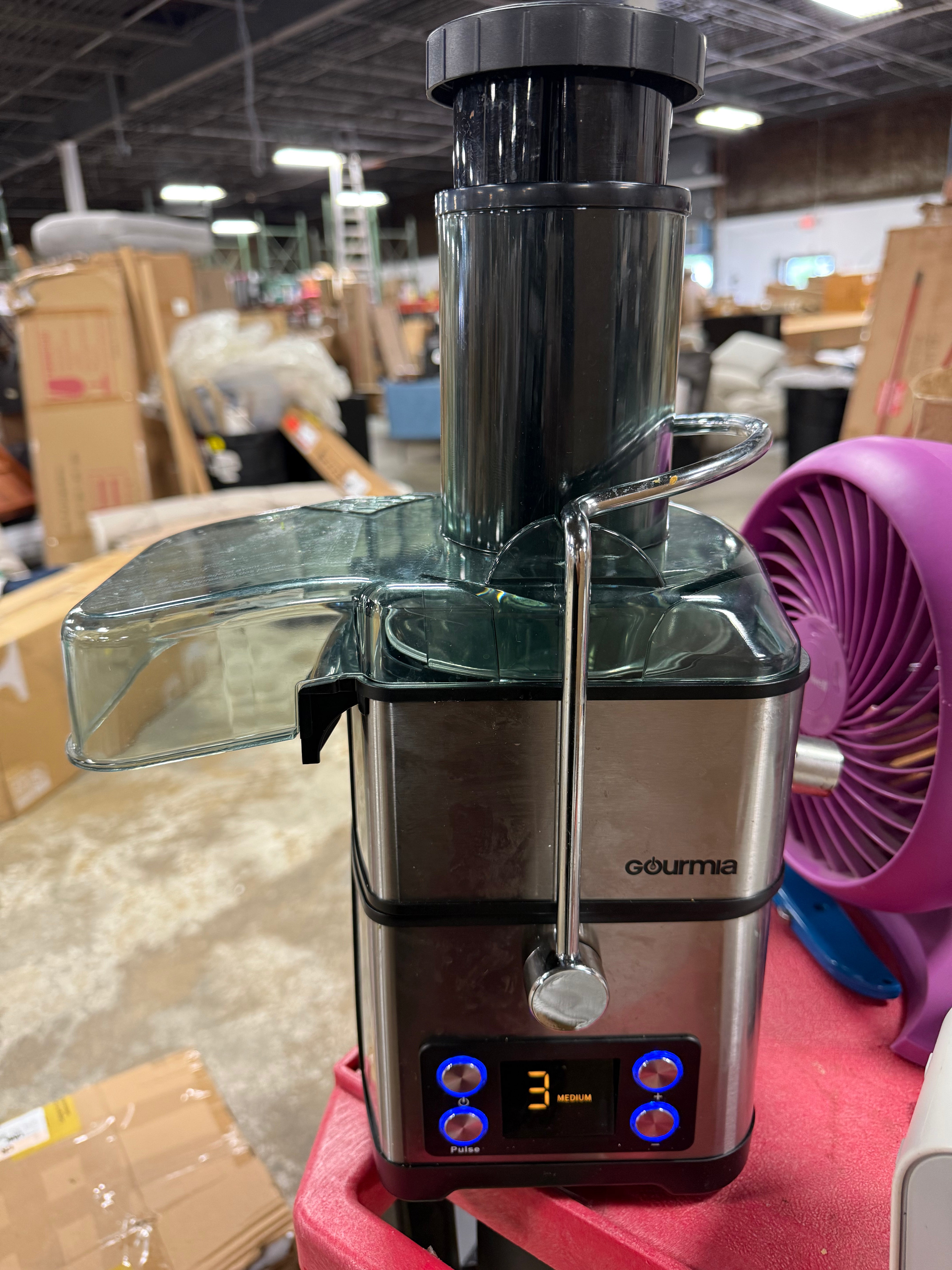 6 Speed Juicer Extractor with Self-Clean Cycle, Stainless Steel