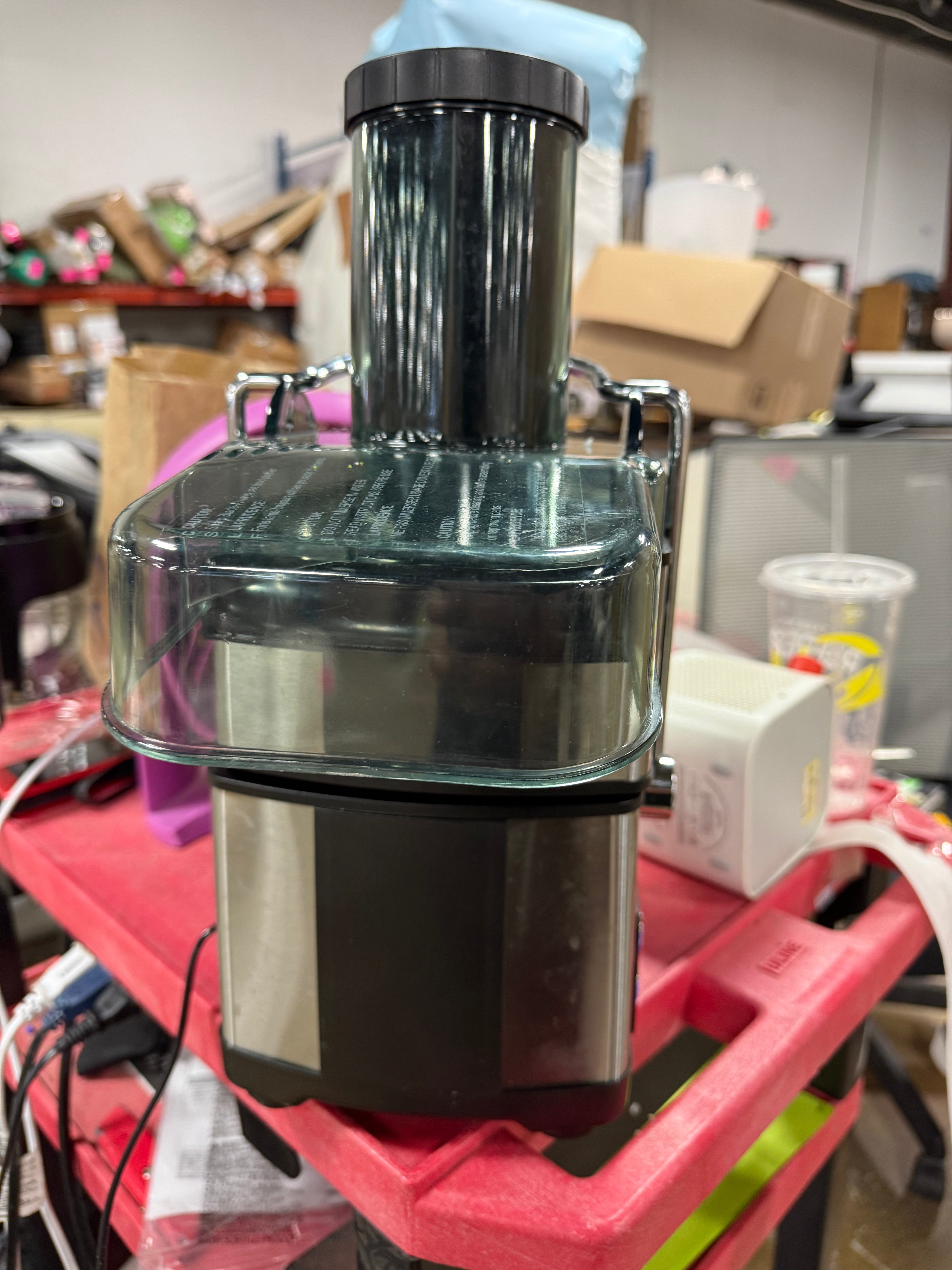 6 Speed Juicer Extractor with Self-Clean Cycle, Stainless Steel