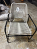 Fisher Stack & Wicker Outdoor Patio Chair, Rocking Chair Gray