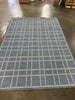 Stitched Grid Woven Outdoor Area Rug Slate Blue 7'x10'