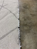 Modern Shag Rug Ivory and Black Area Rug 7'x10'