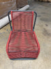 PVC Stackable Patio Lounge Chair Red