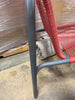 PVC Stackable Patio Lounge Chair Red