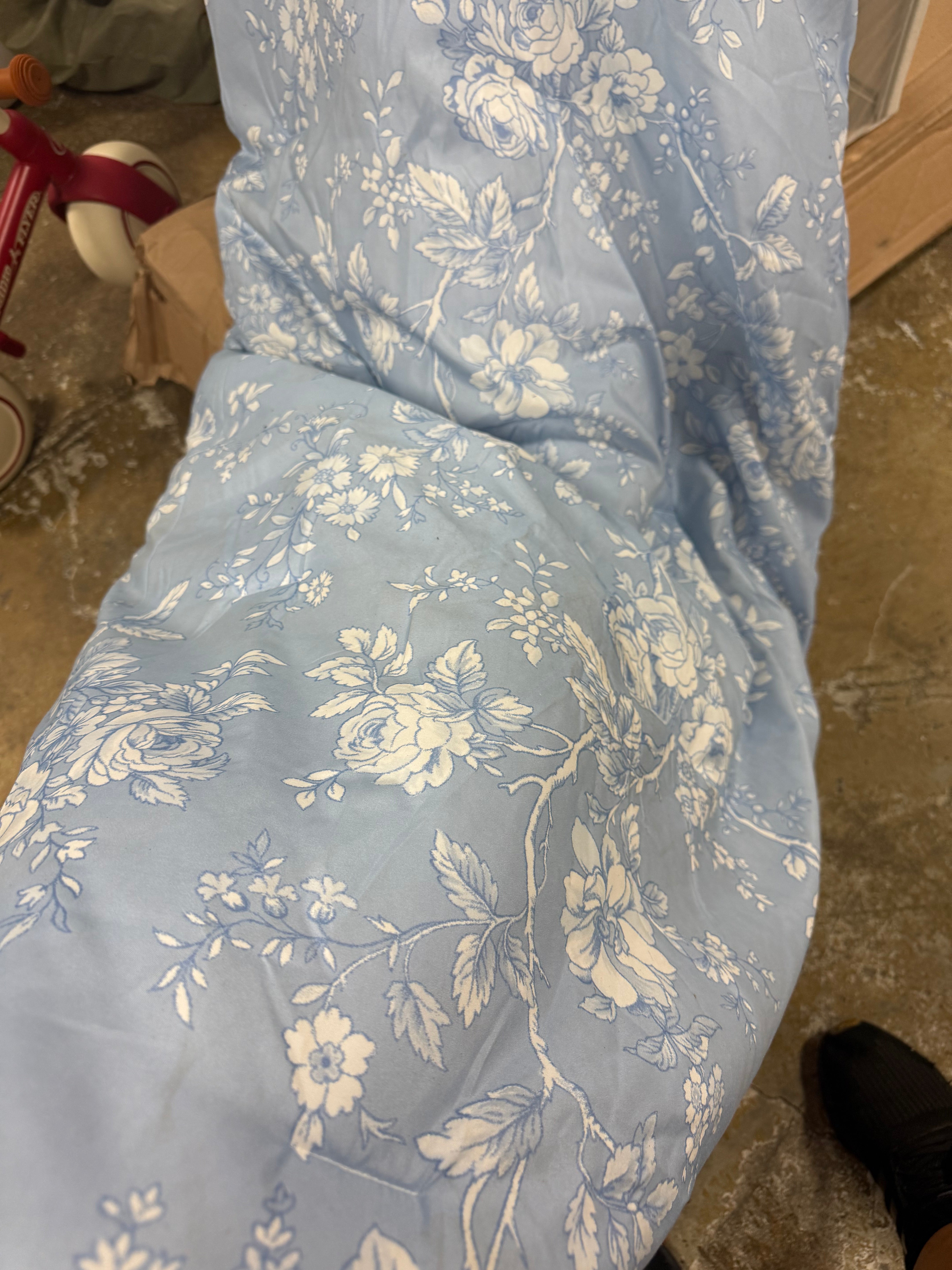 Toile Floral Comforter ONLY - Twin/Twin Extra Long